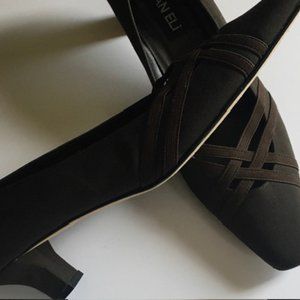 Vaneli pumps--size 11 M---coffee brown fabric